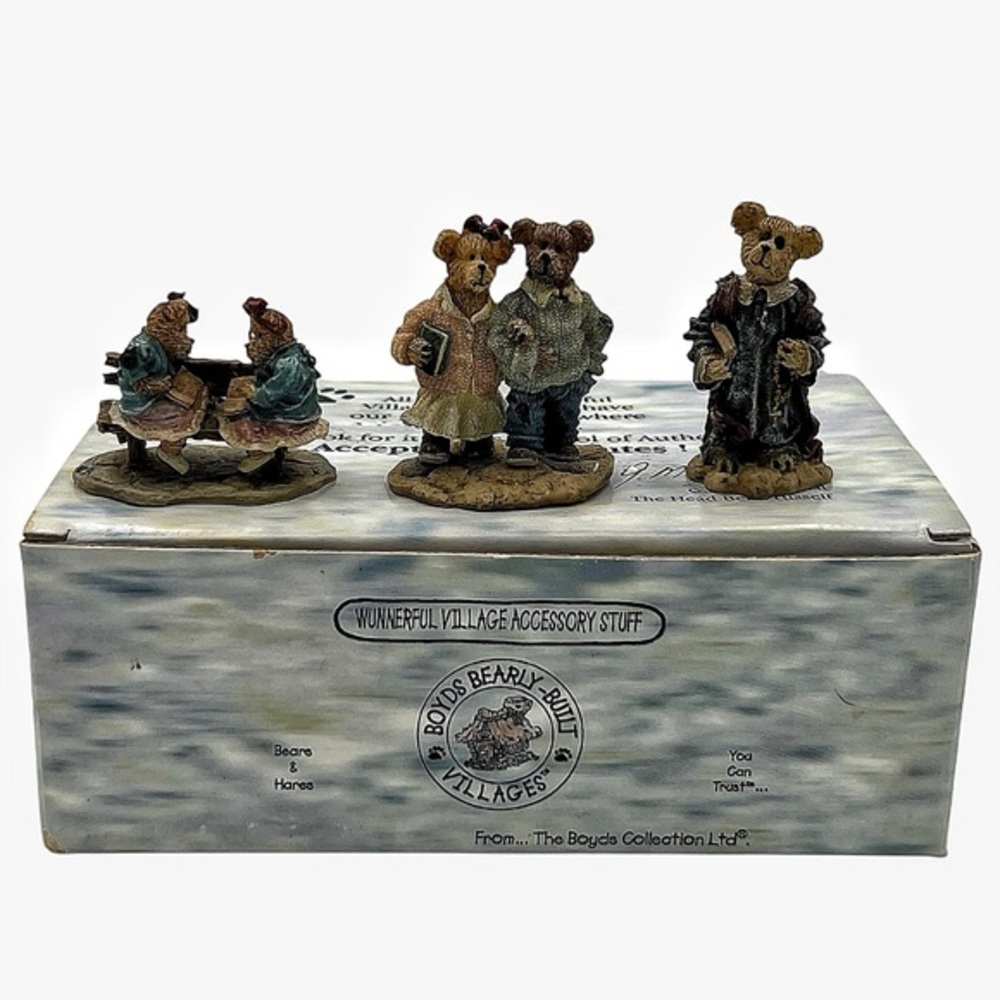 Boyds Bears Wunnerful Village Accessory Stuff Chapel In The Woods Figurines Box